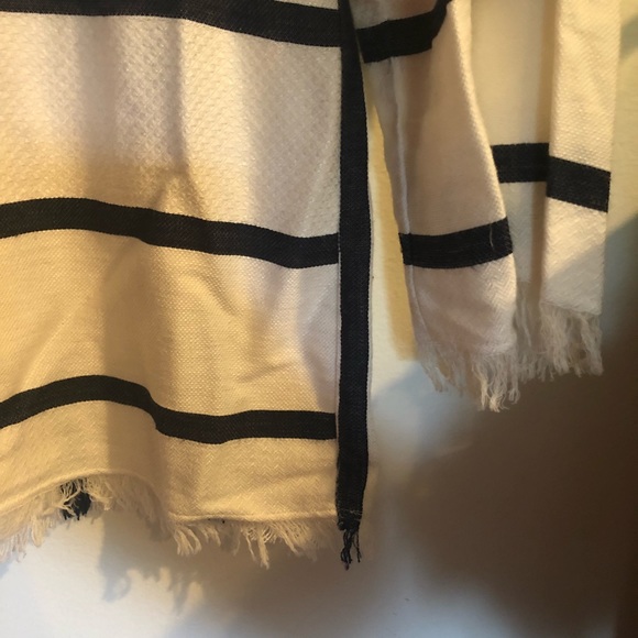 Zara Striped Long Sleeve Top Frayed - Picture 5 of 6